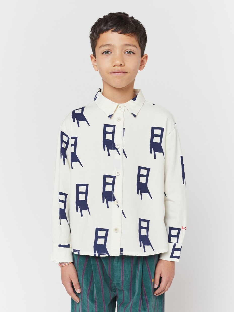 Have A Seat cotton-blend shirt | Bobo Choses