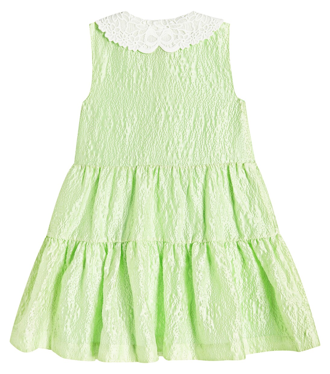 Lace-trimmed floral dress | Self-Portrait Kids