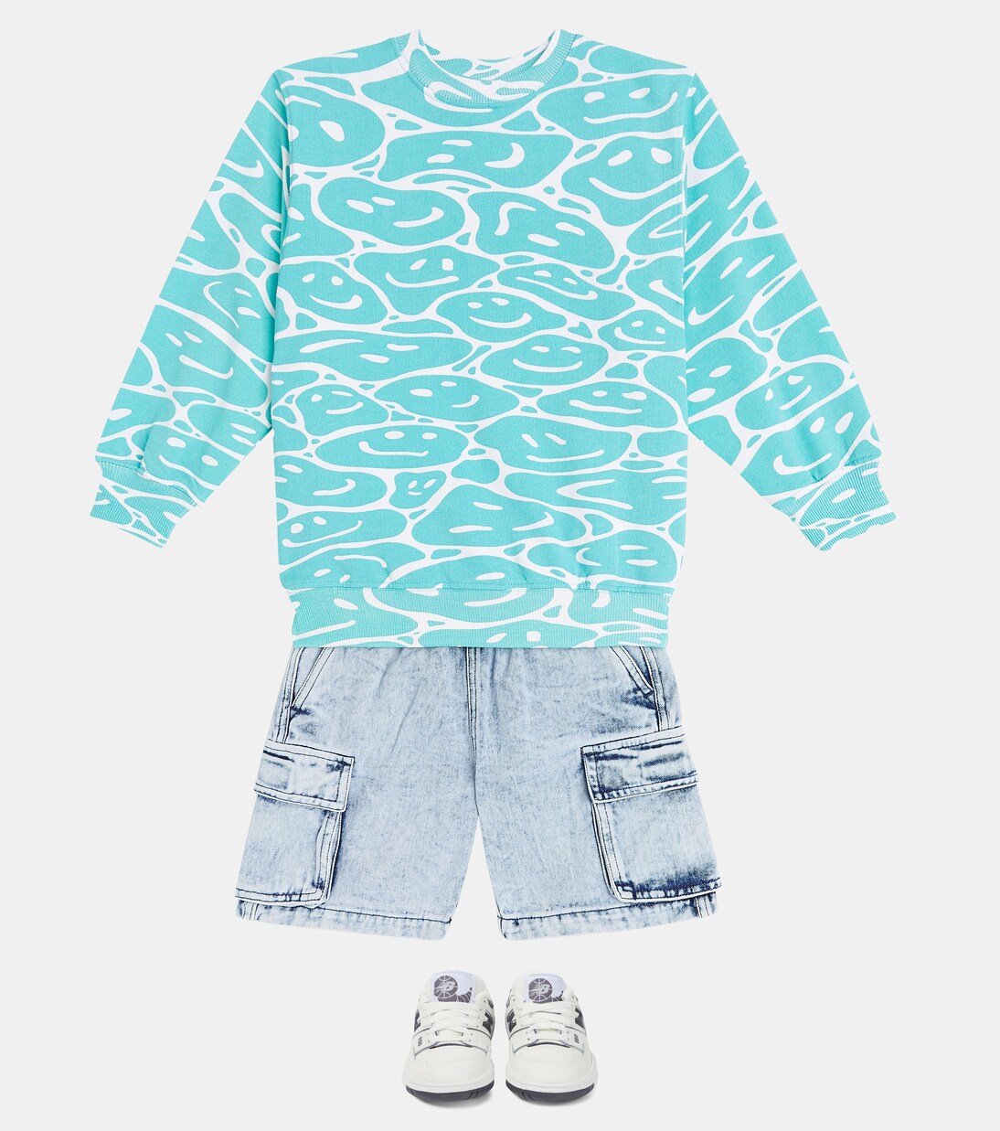 Monti printed cotton jersey sweatshirt | Molo