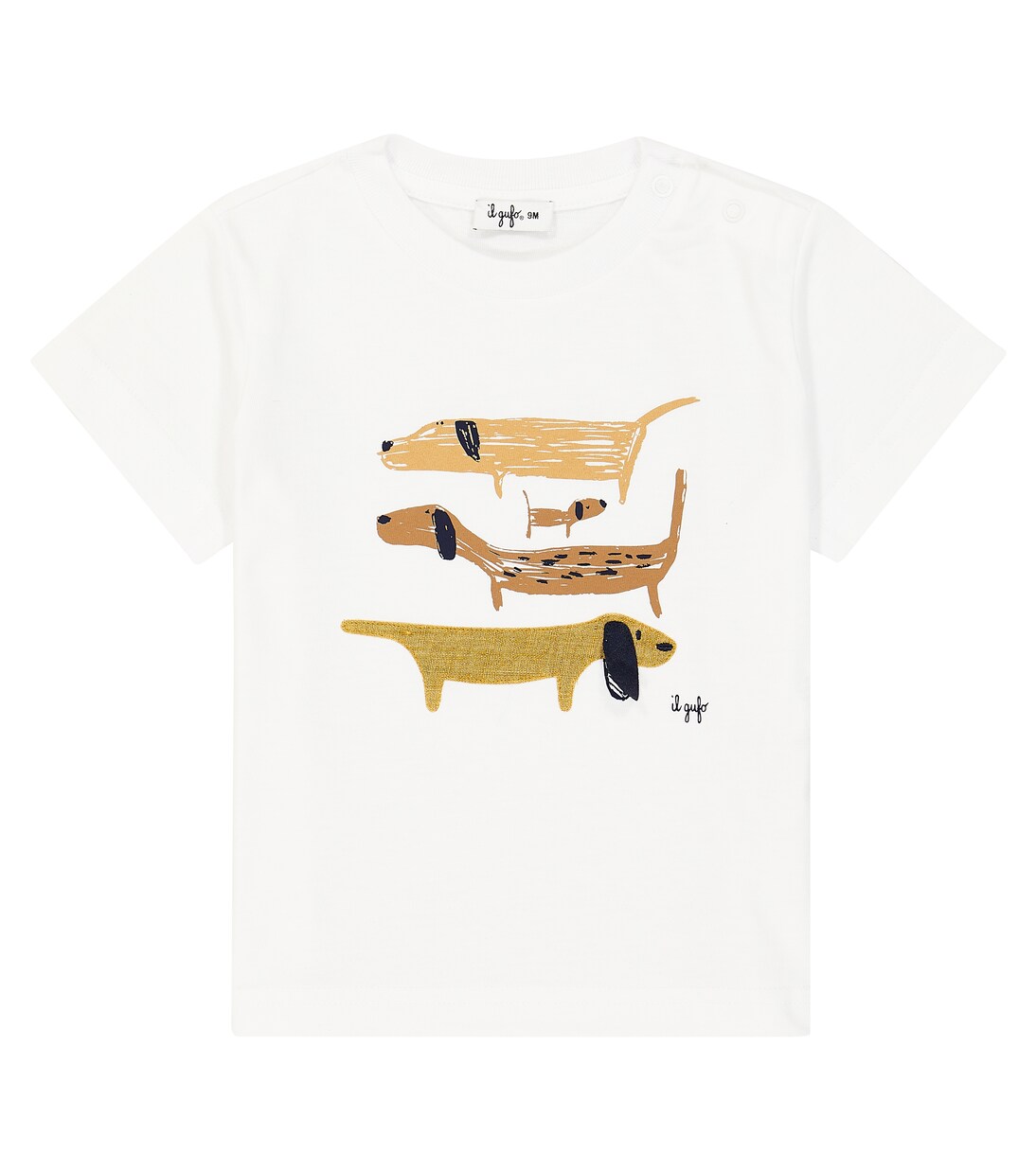 Printed cotton jersey T-shirt | Il Gufo