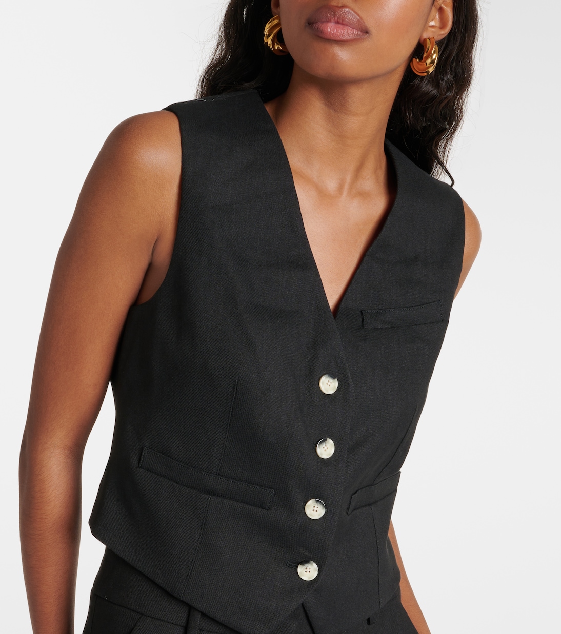 Weste Bennett aus Twill | Veronica Beard