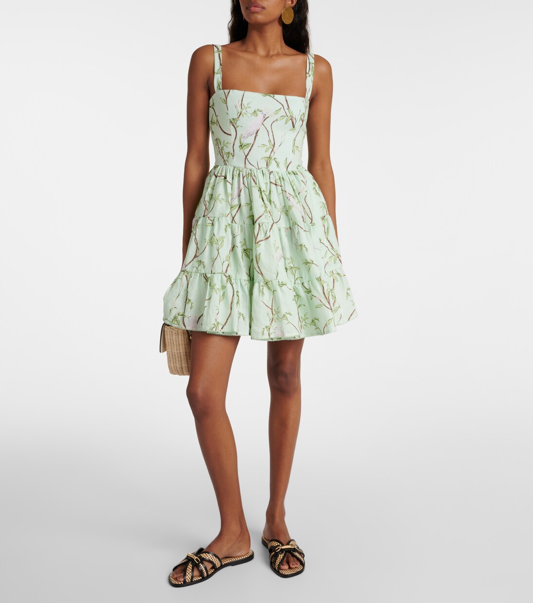 Robe Lima imprimée en lin | Agua by Agua Bendita