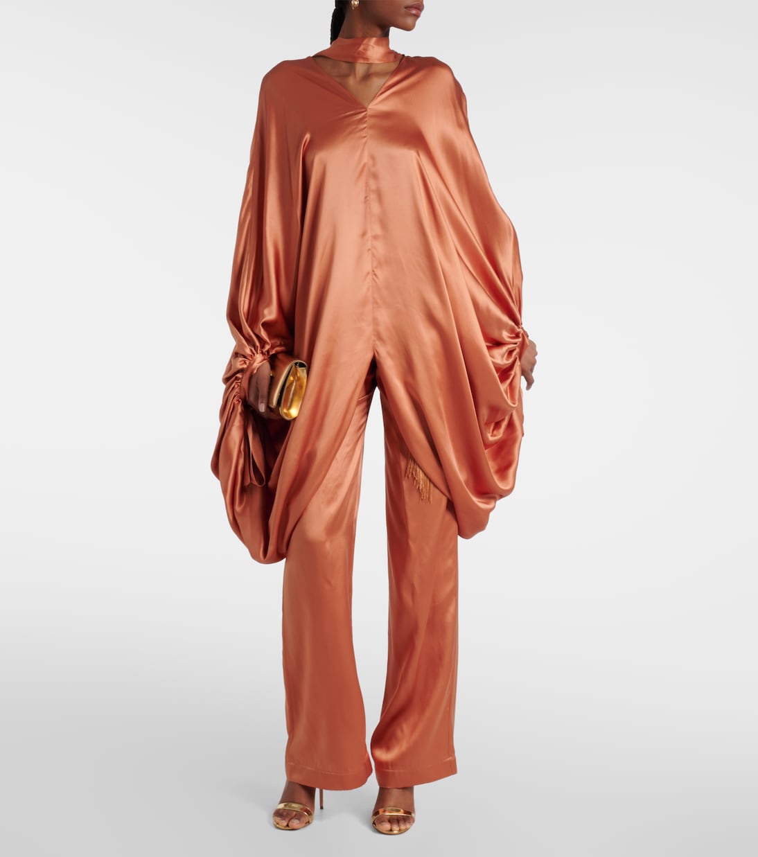 Weite Hose Verdi aus Seidensatin | Taller Marmo