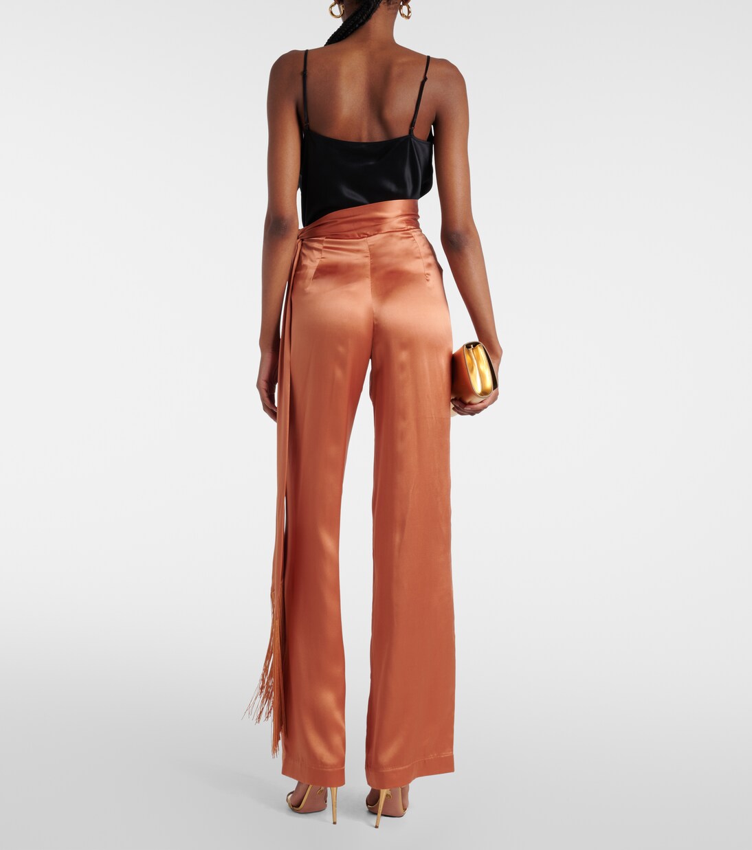 Weite Hose Verdi aus Seidensatin | Taller Marmo