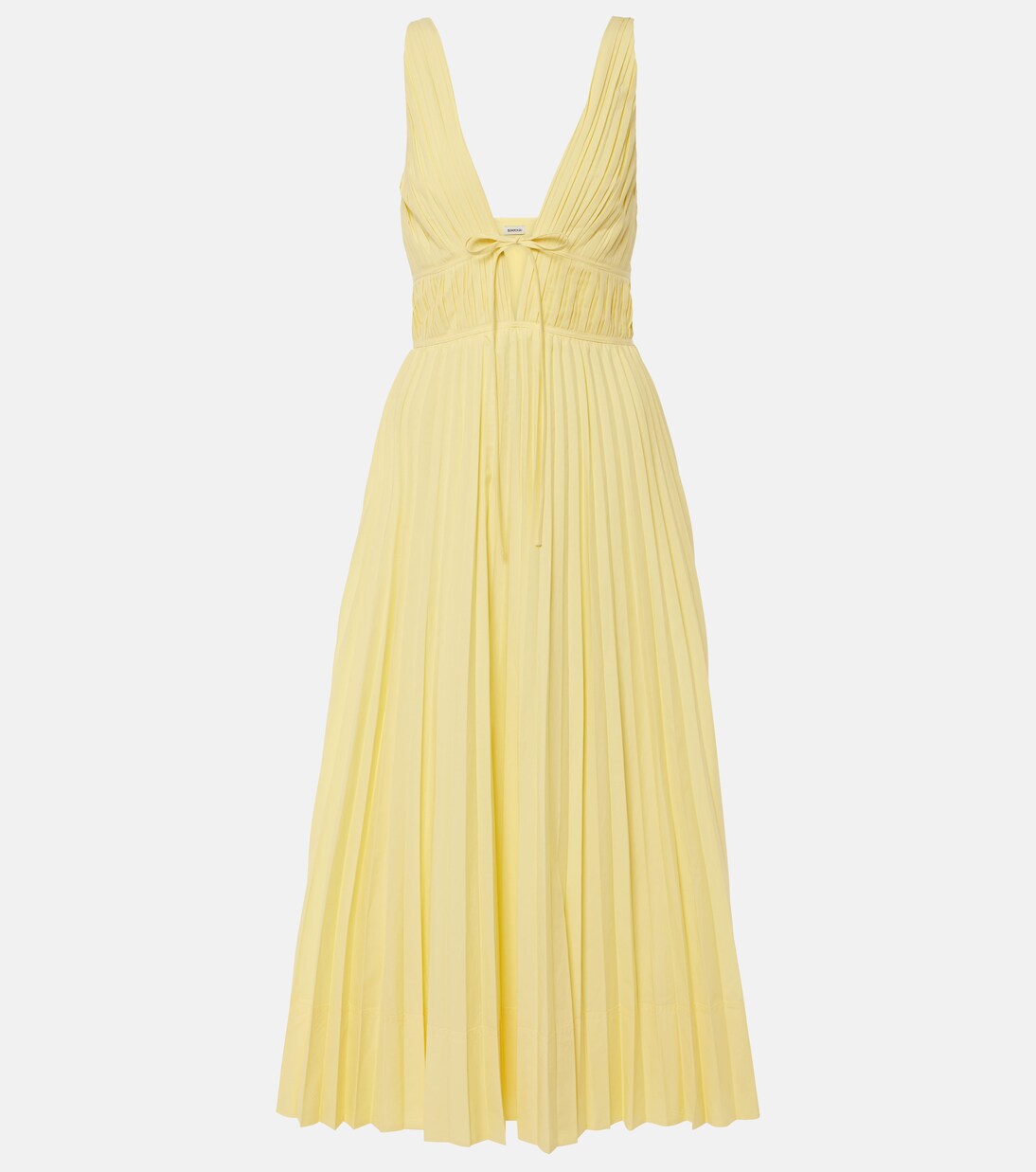 Stephanie plissé cotton-blend maxi dress | Simkhai