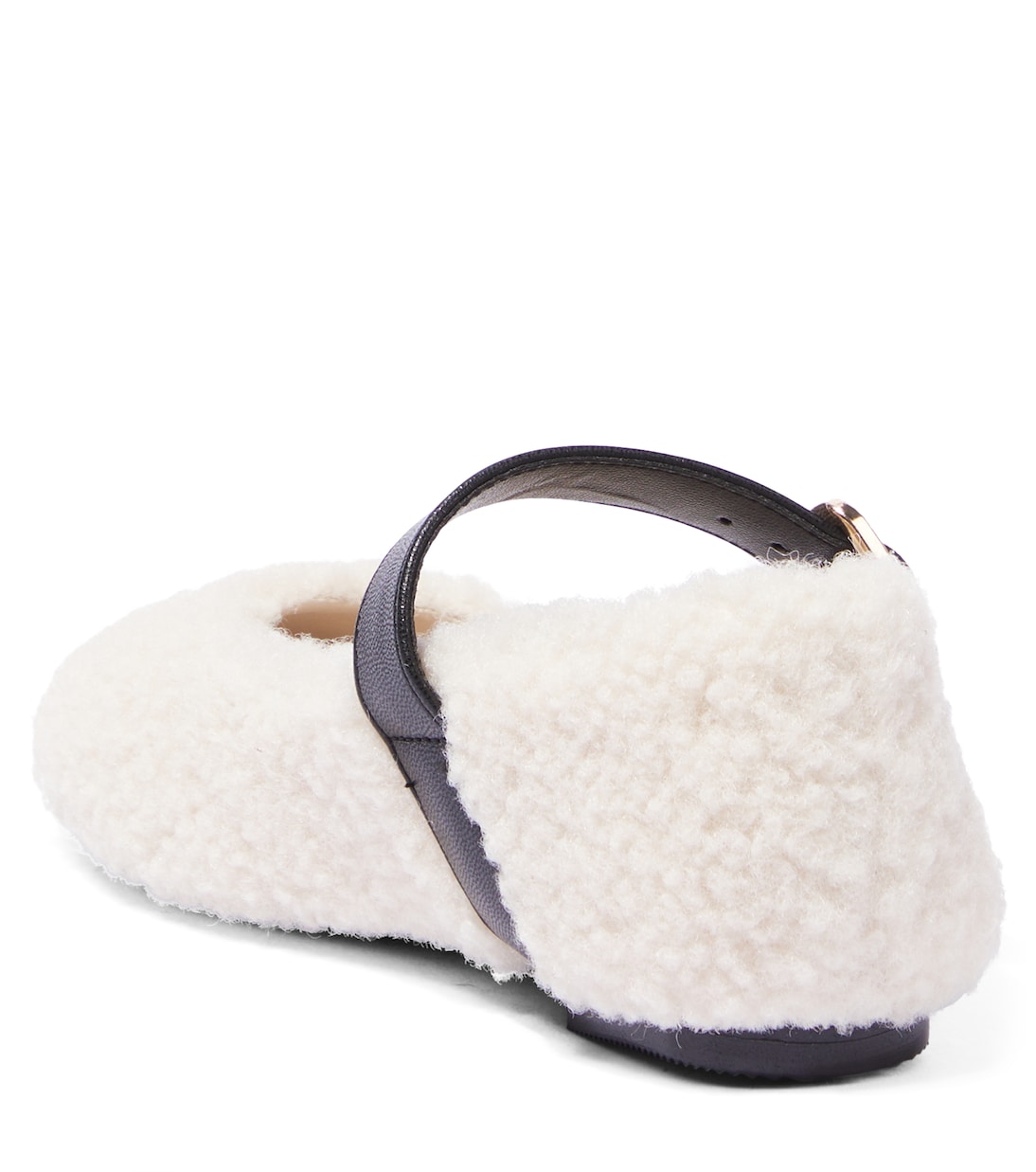 Ballerinas aus Faux Shearling | Stella McCartney Kids