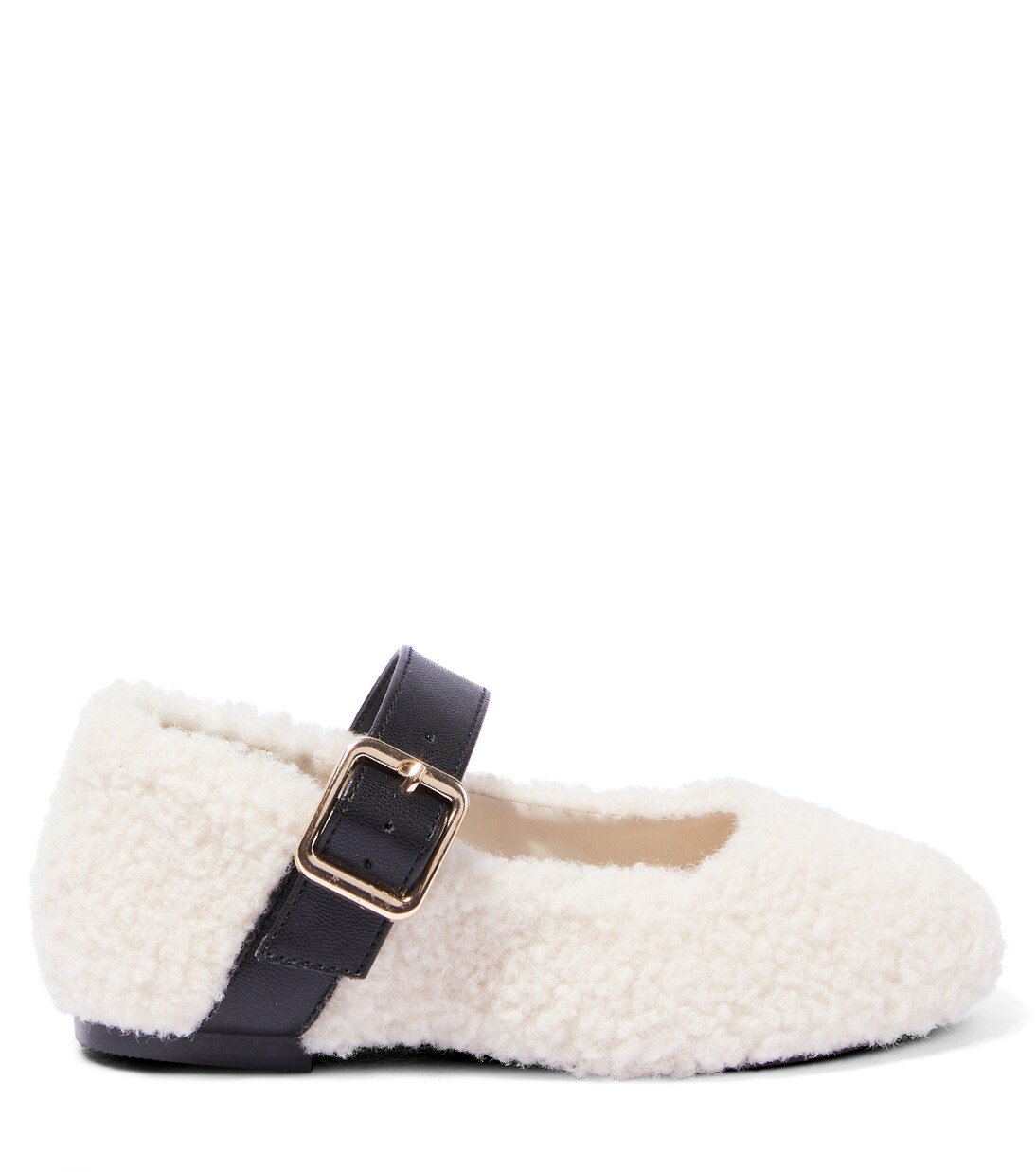 Ballerinas aus Faux Shearling | Stella McCartney Kids