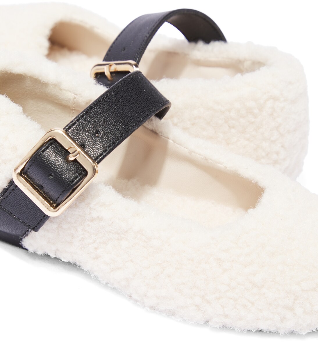 Ballerinas aus Faux Shearling | Stella McCartney Kids