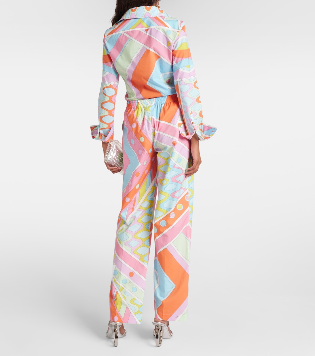 Gerade Mid-Rise-Hose Vivara aus Baumwolle | Pucci