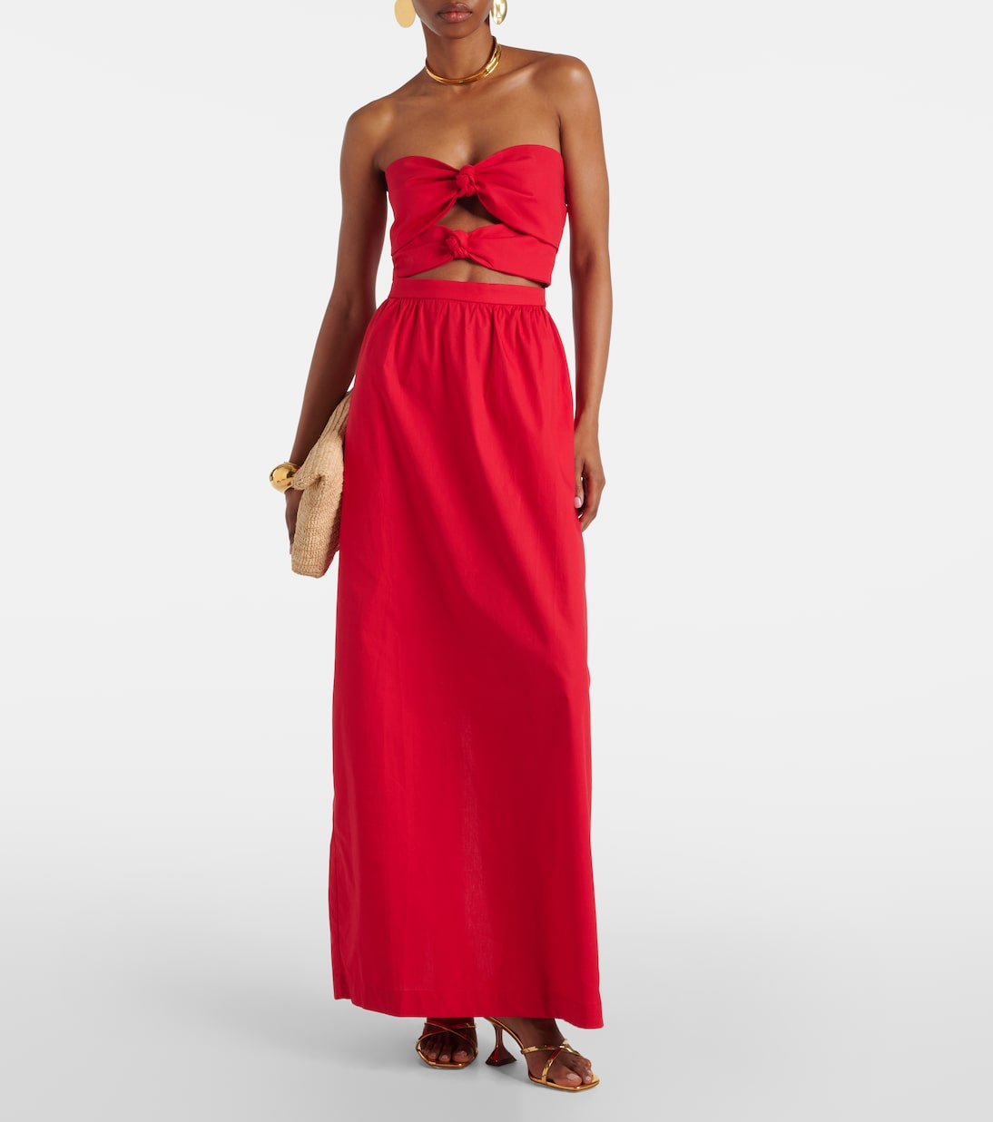 Robe longue en coton | Adriana Degreas