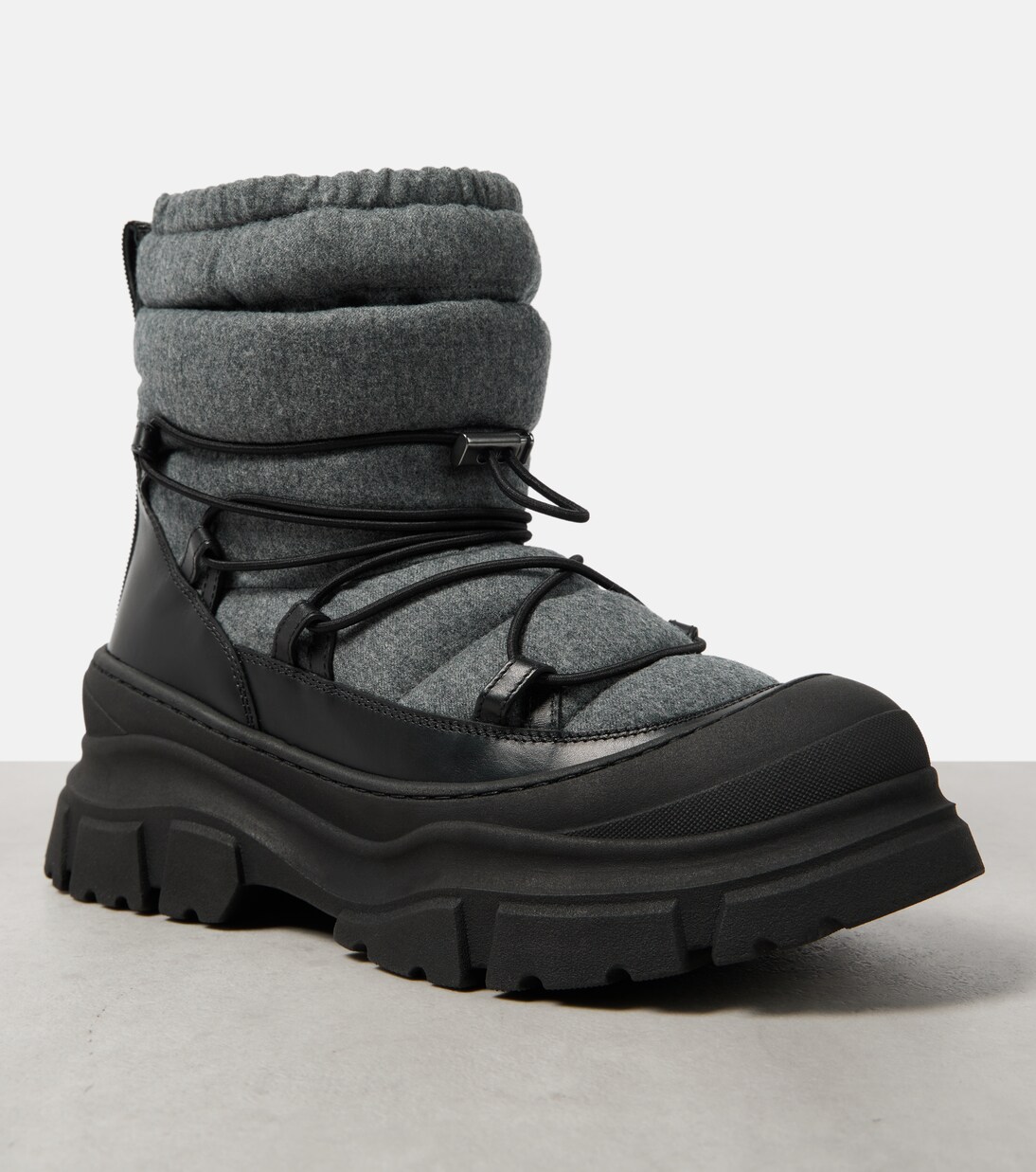 Leather-trimmed snow boots | Brunello Cucinelli