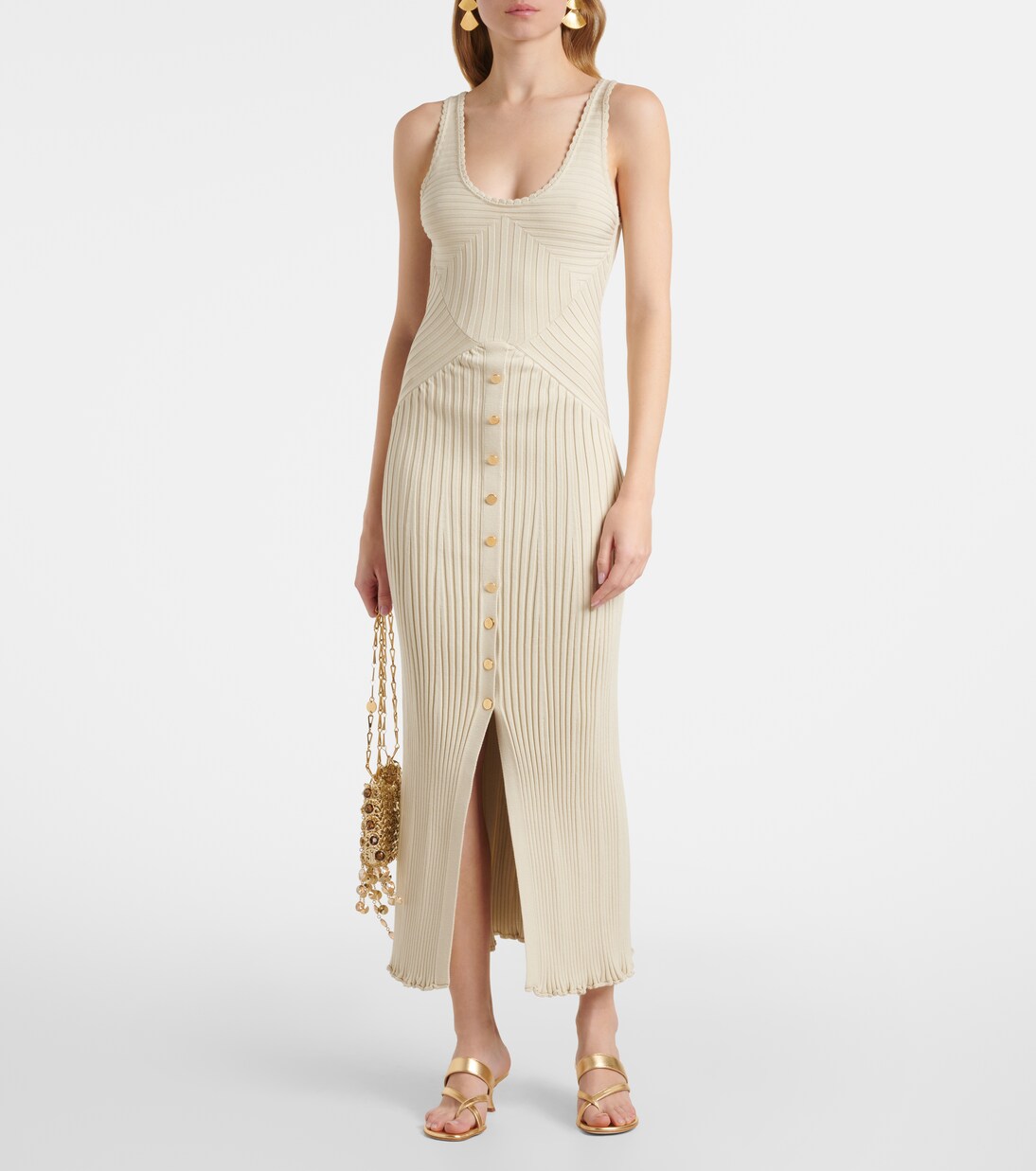 Sandalen Susa 50 aus Metallic-Leder | Manolo Blahnik