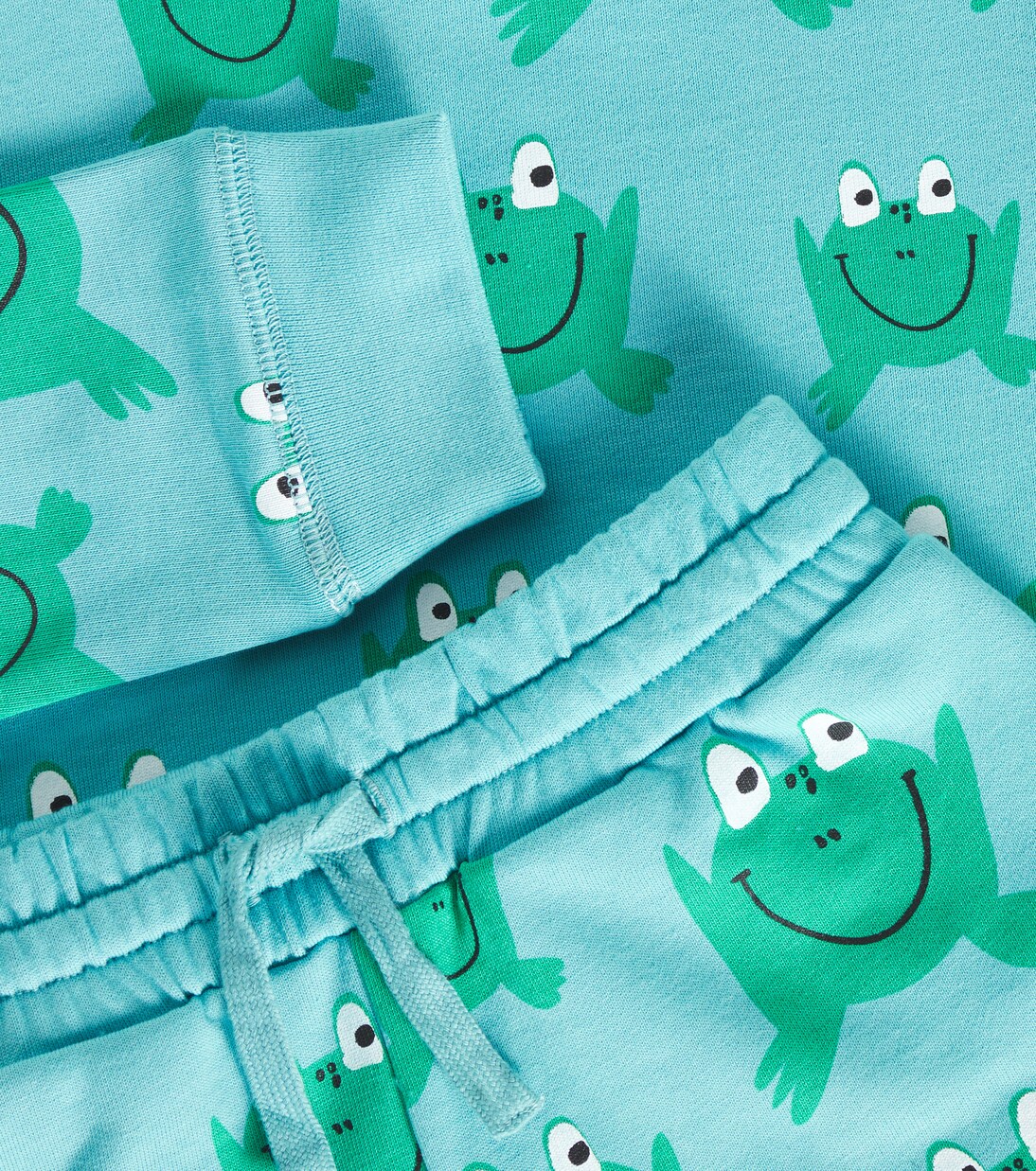 Fleece cotton sweater and sweatpants set | Stella McCartney Kids