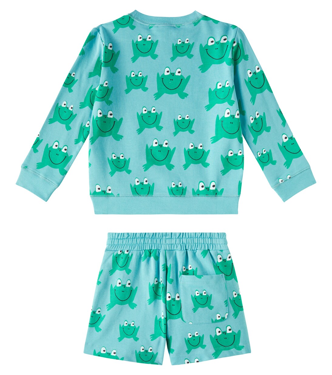 Fleece cotton sweater and sweatpants set | Stella McCartney Kids
