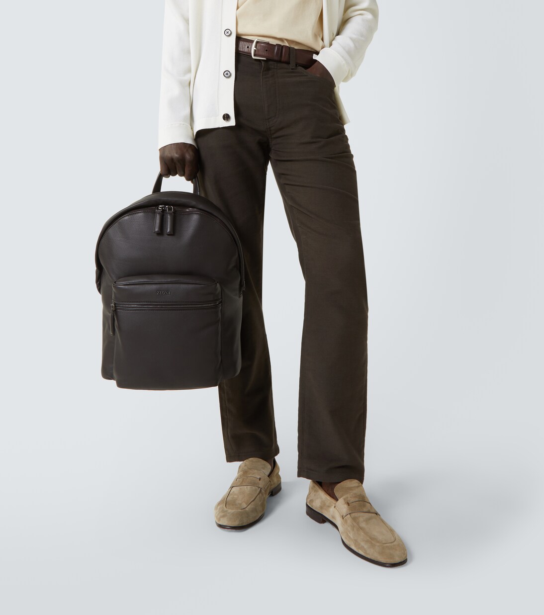 Mochila Hoodie de piel | Zegna