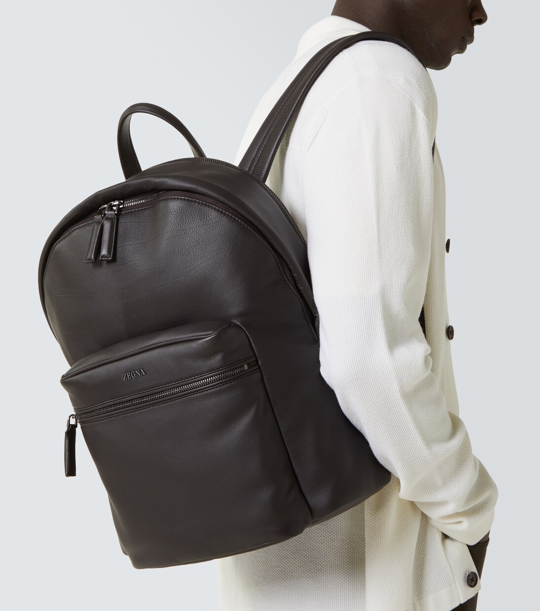 Mochila Hoodie de piel | Zegna