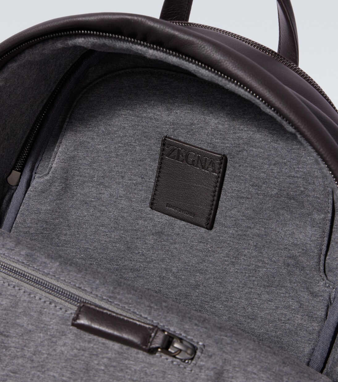Mochila Hoodie de piel | Zegna