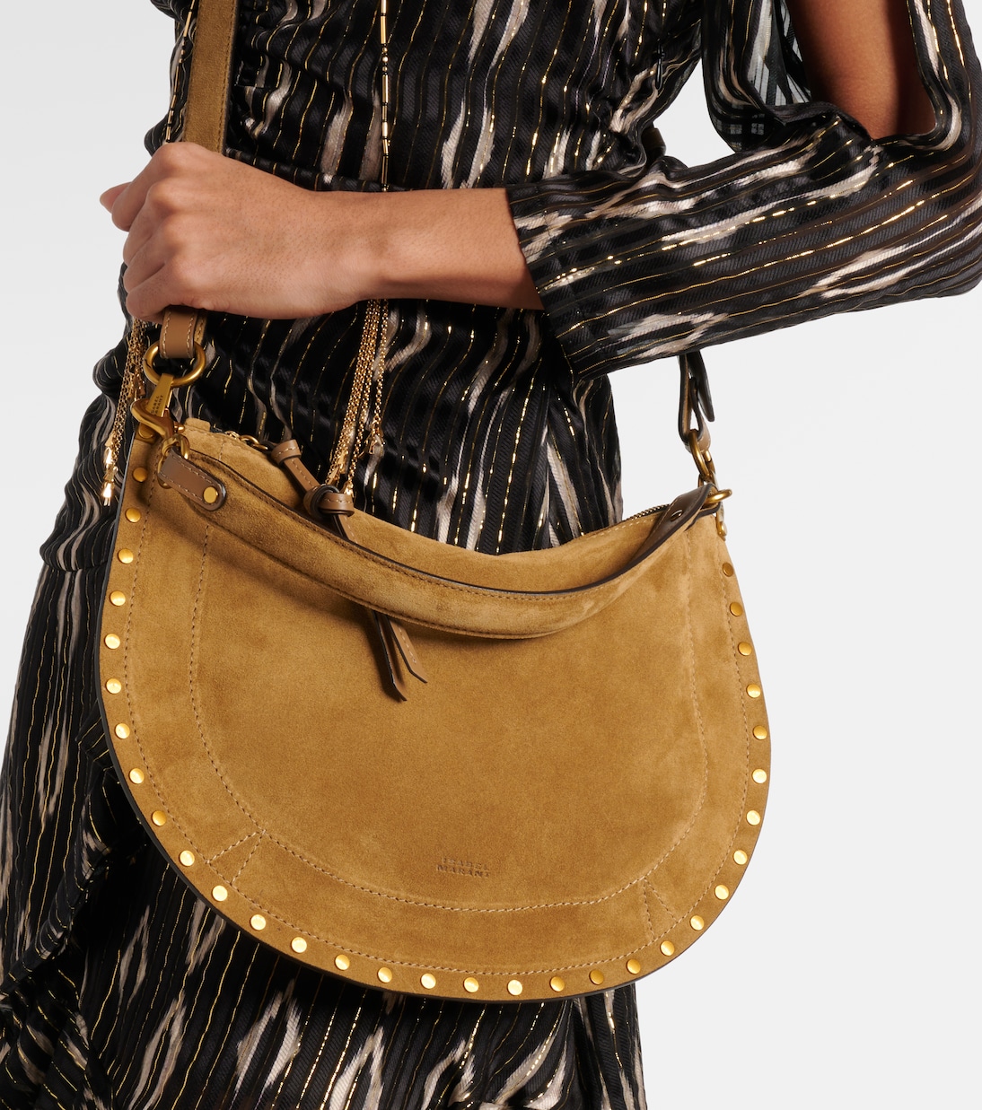 Oskan Soft Zipped suede shoulder bag | Isabel Marant