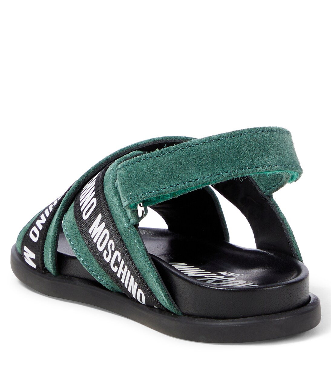 Logo leather sandals | Moschino Kids