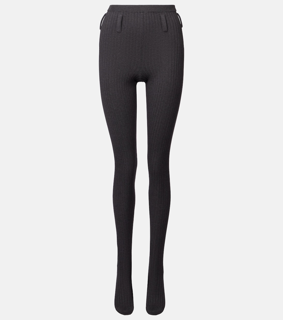 Ribbed-knit cotton-blend tights | Prada