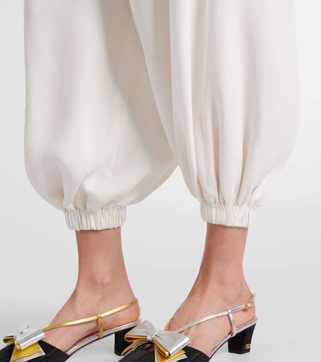 Cady Couture silk wide-leg pants | Valentino