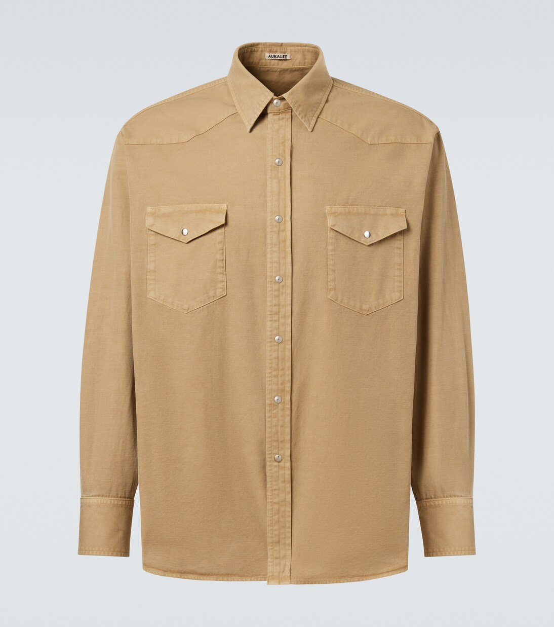 Hemd aus Baumwoll-Gabardine  | Auralee