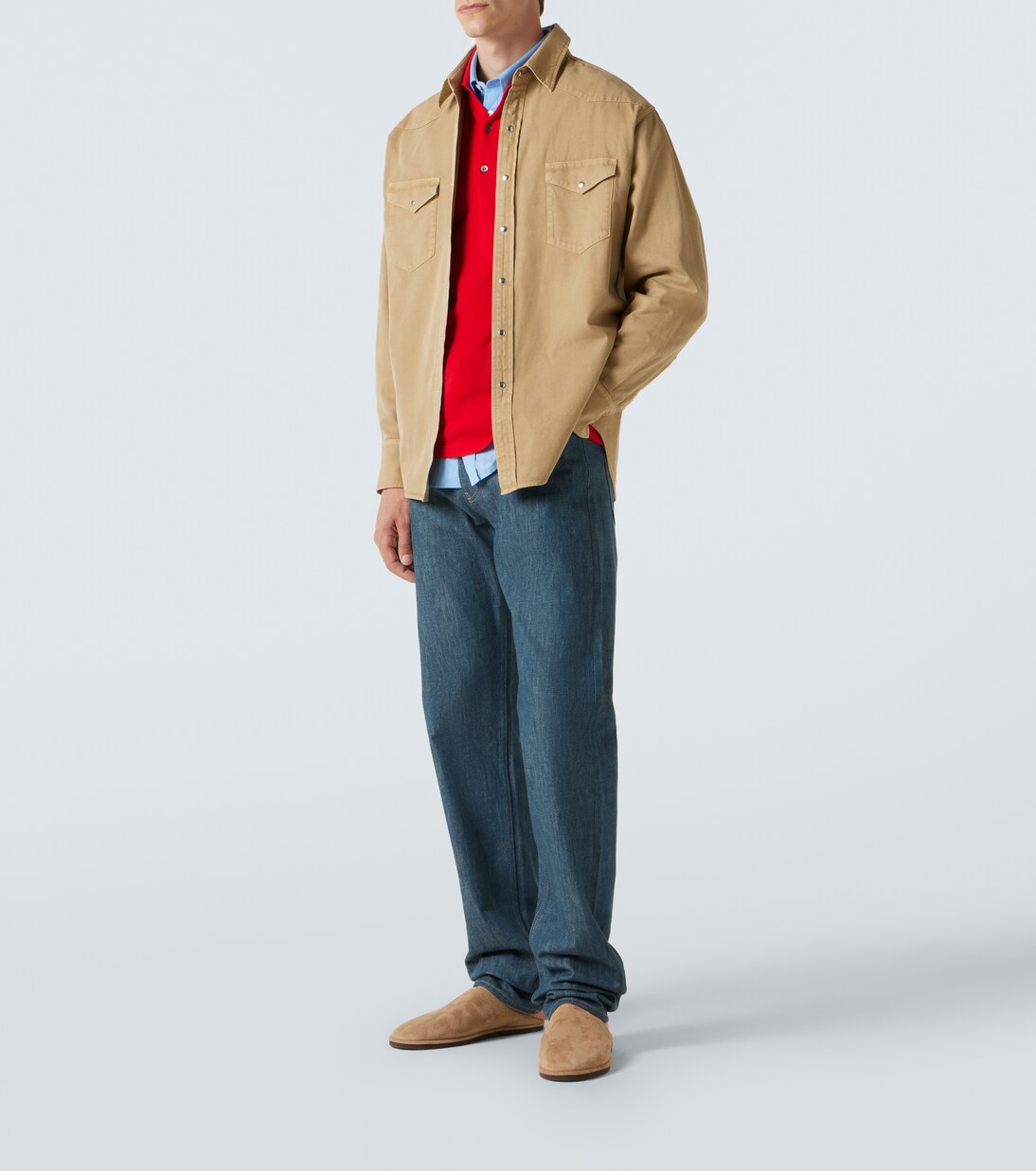 Hemd aus Baumwoll-Gabardine  | Auralee