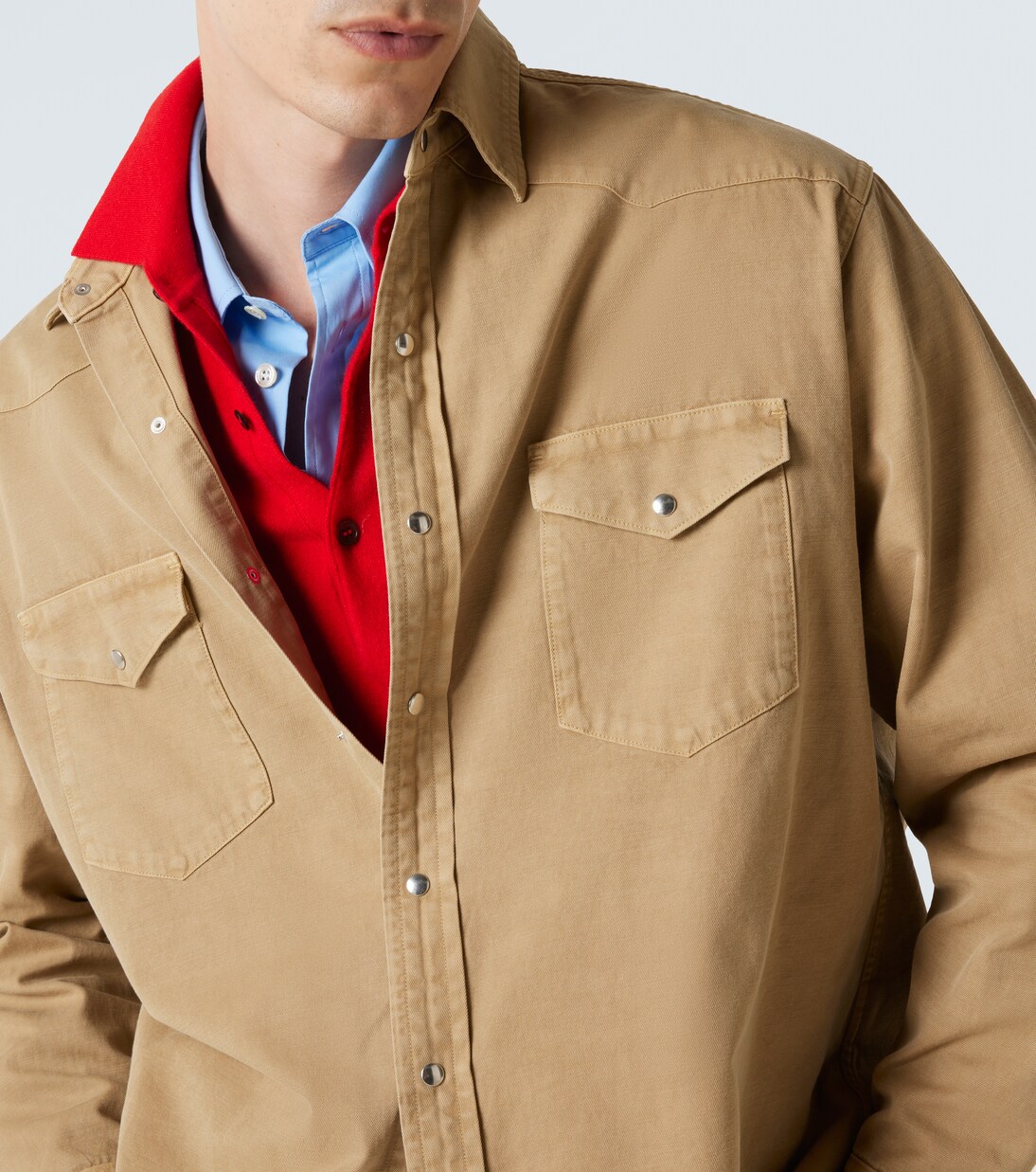 Hemd aus Baumwoll-Gabardine  | Auralee