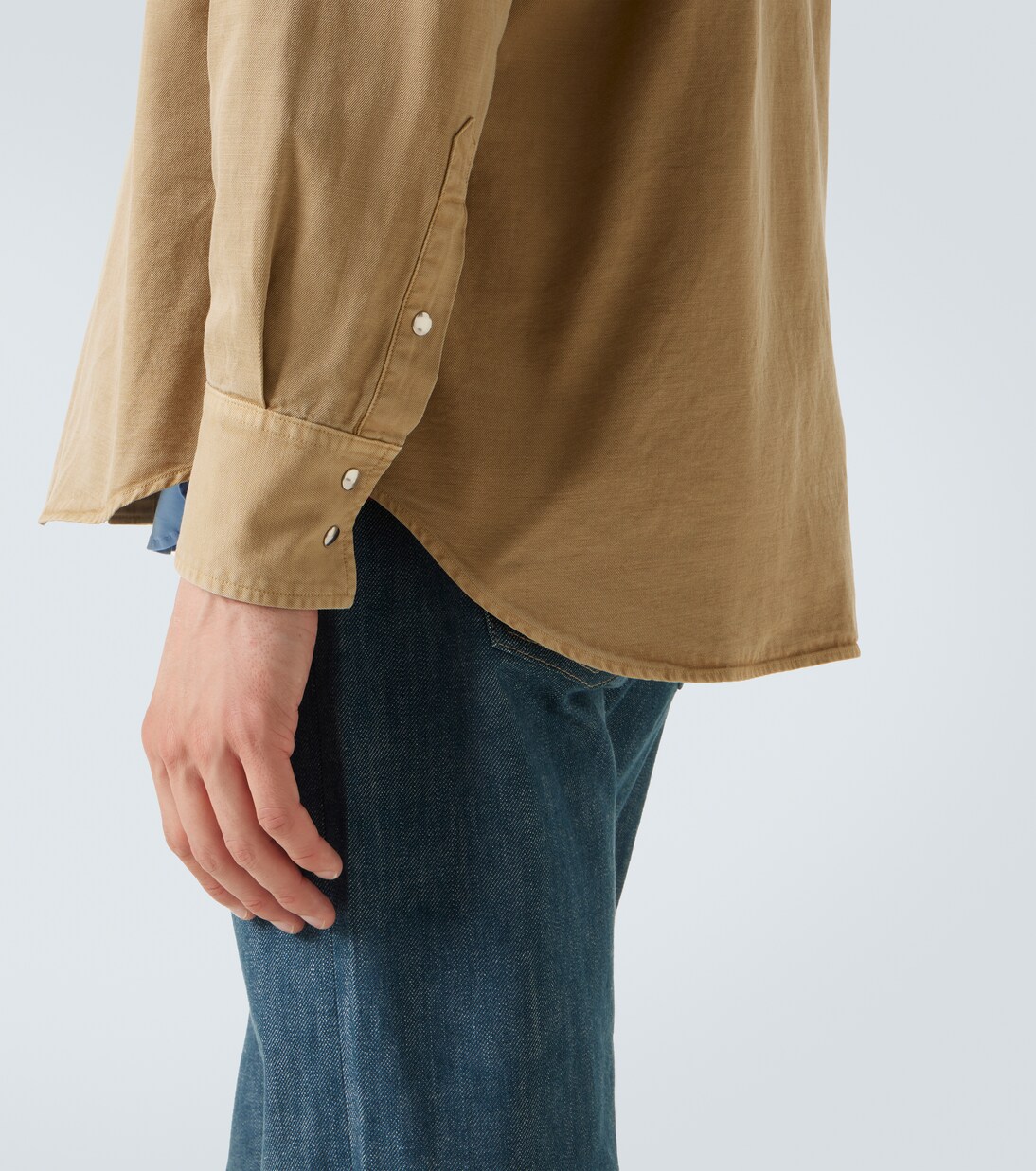 Hemd aus Baumwoll-Gabardine  | Auralee