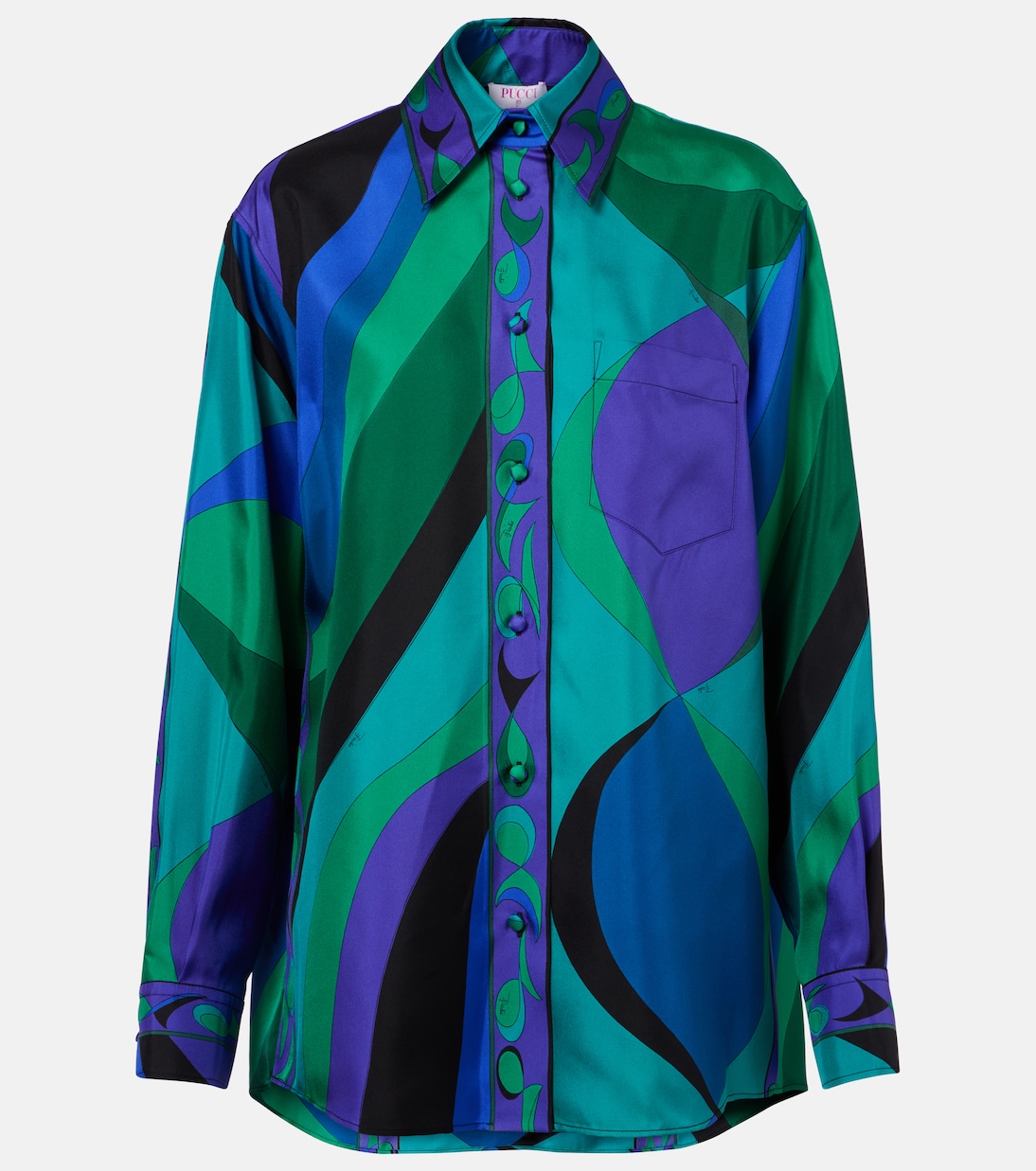 Camisa Pesci de seda  | Pucci