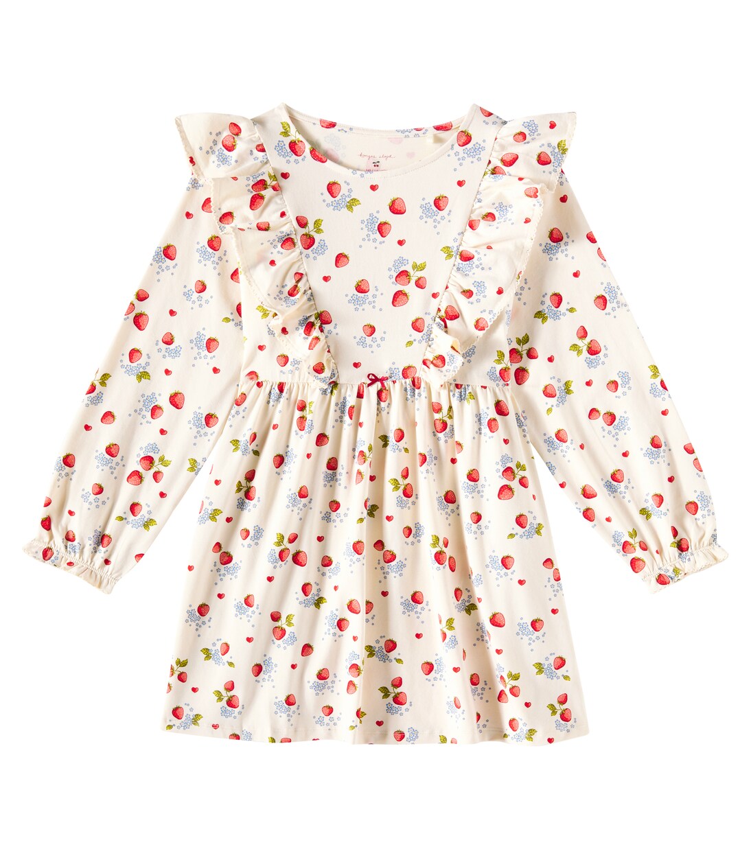 Ruffled printed cotton-blend jersey dress | Konges Sløjd