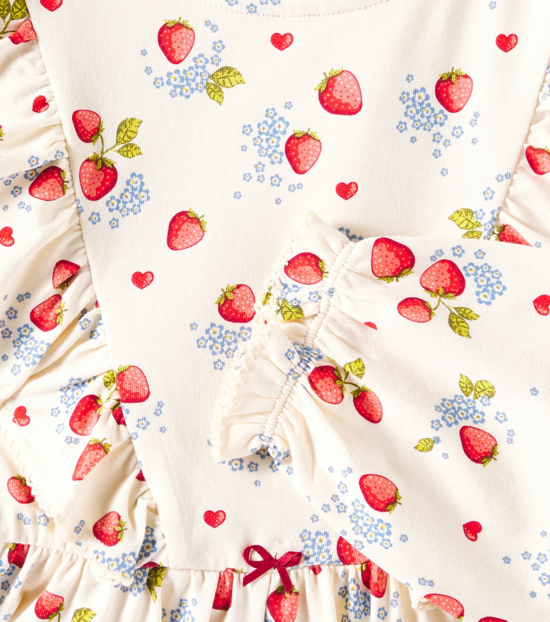 Ruffled printed cotton-blend jersey dress | Konges Sløjd