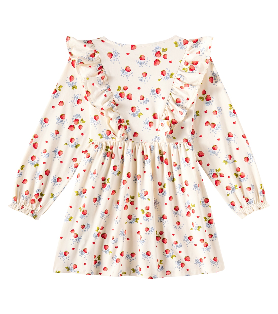 Ruffled printed cotton-blend jersey dress | Konges Sløjd