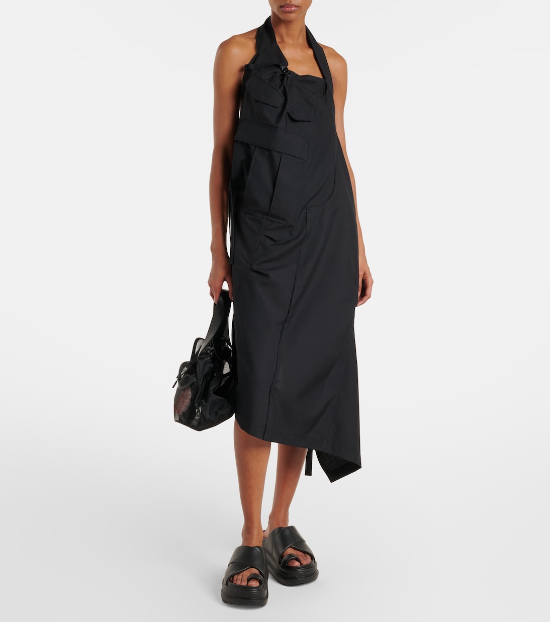 Robe midi en laine | Junya Watanabe