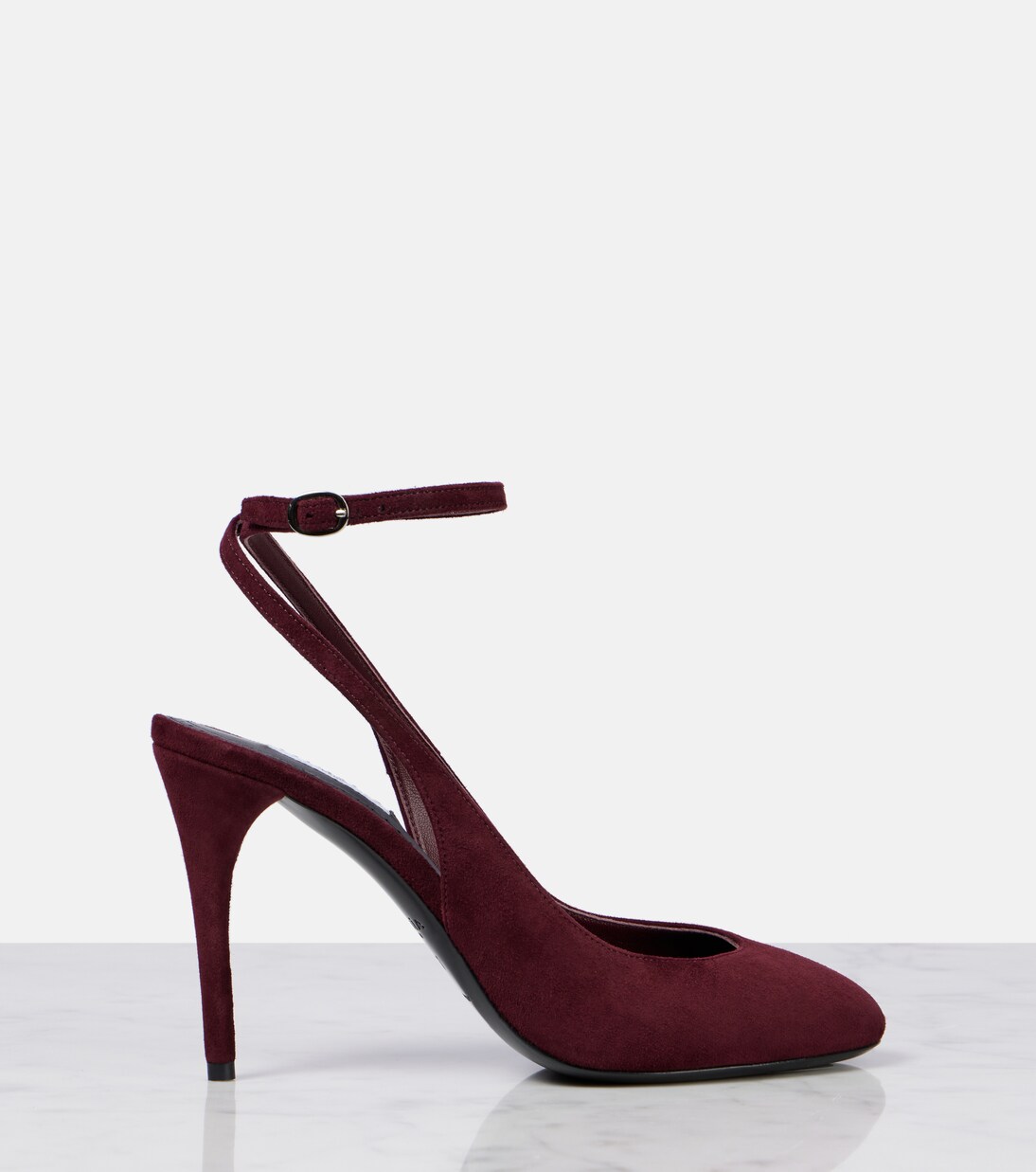 Escarpins slingback Decolette 90 en daim | Alaïa