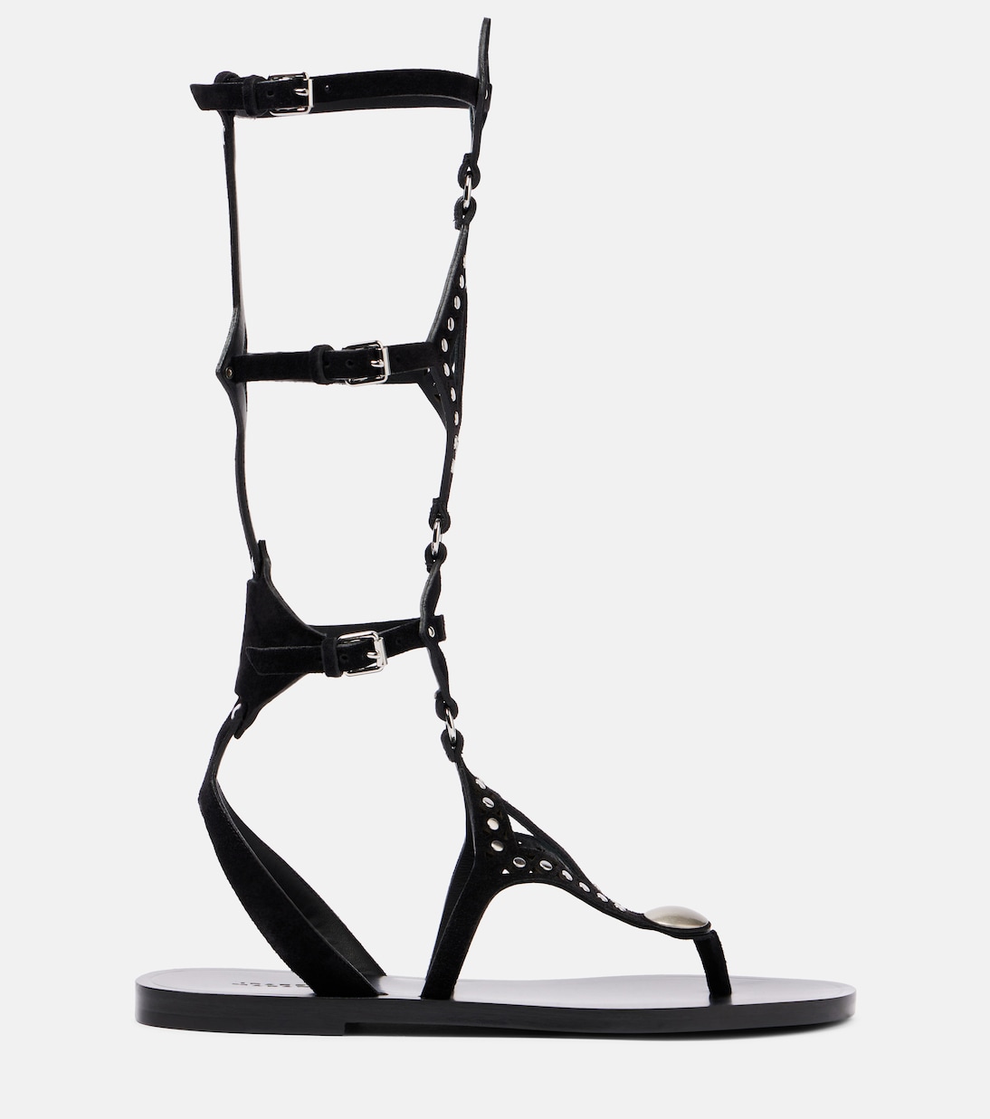 Verzierte Römersandalen Boham aus Veloursleder | Isabel Marant