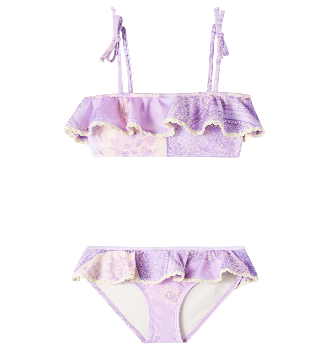 Lucky paisley ruffled bikini | Zimmermann Kids