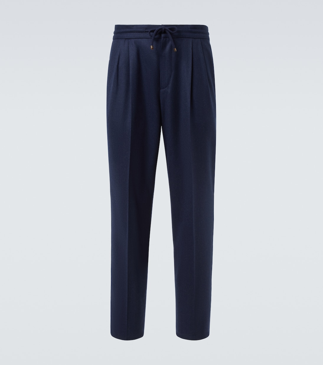Pantalones rectos de lana virgen | Brunello Cucinelli