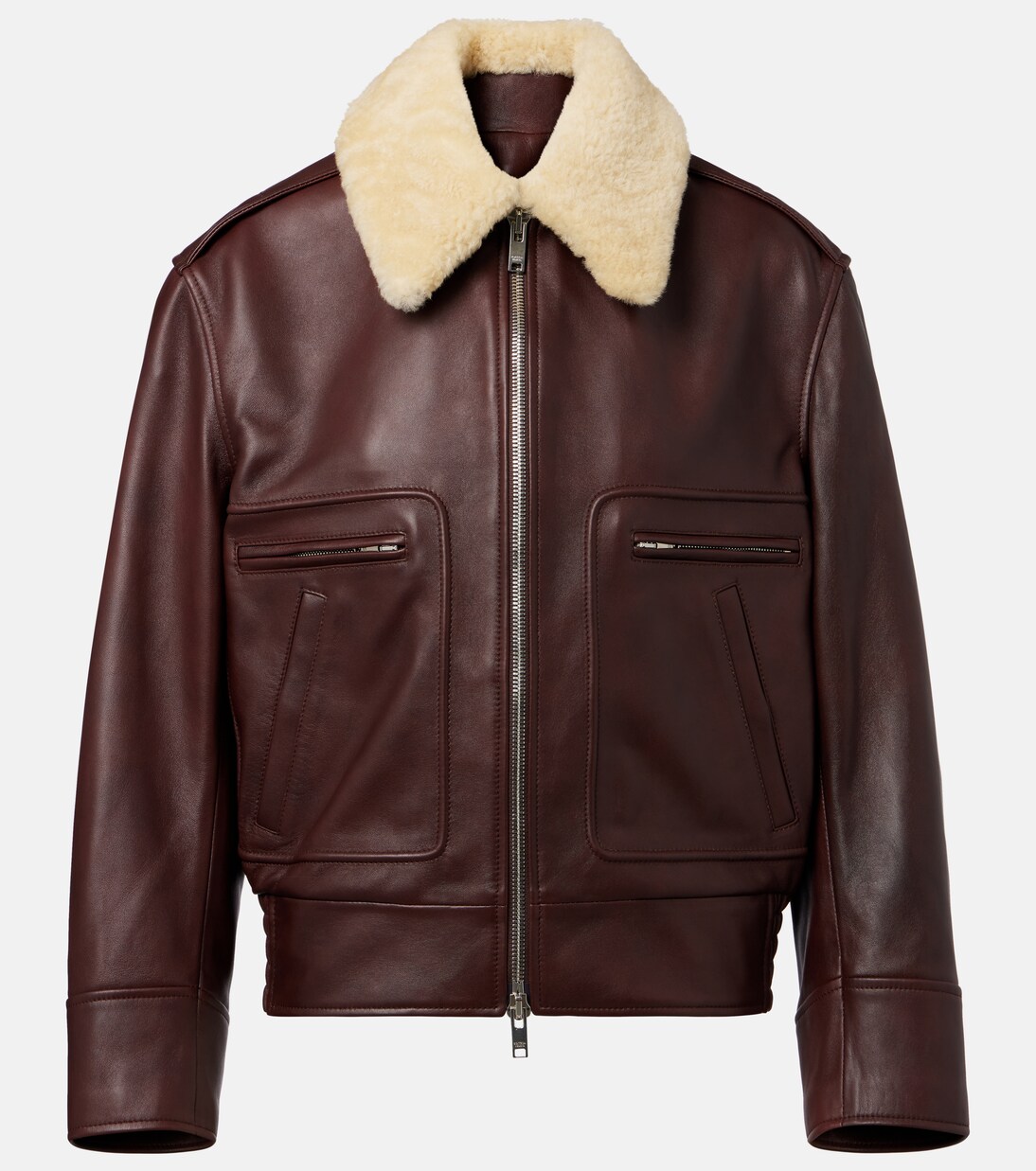 Veste en cuir et shearling | Bottega Veneta