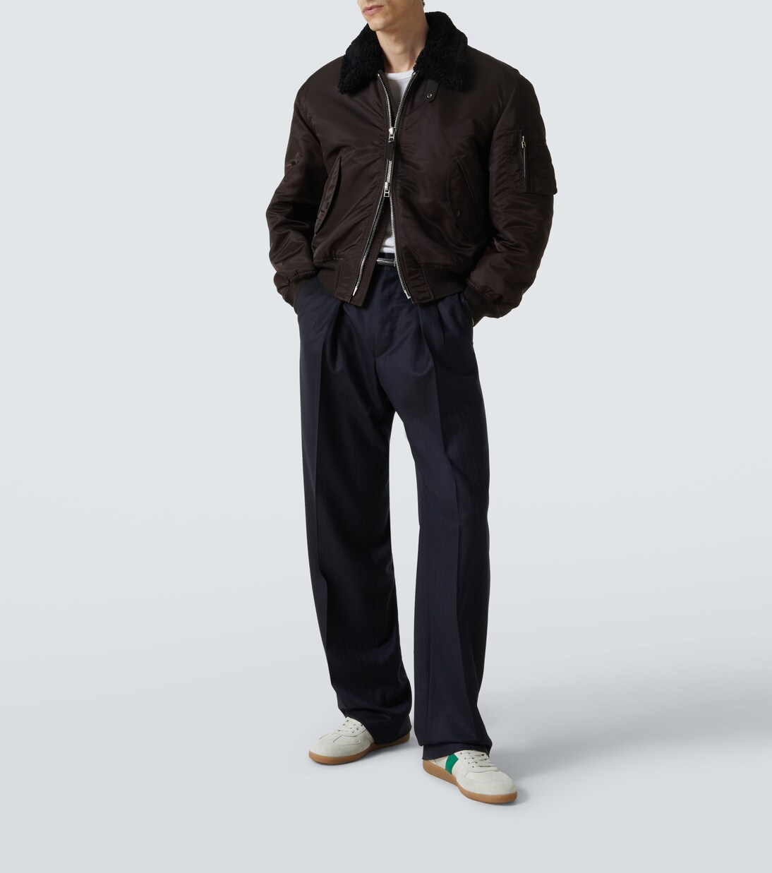 Sneakers in pelle con suede | Tom Ford