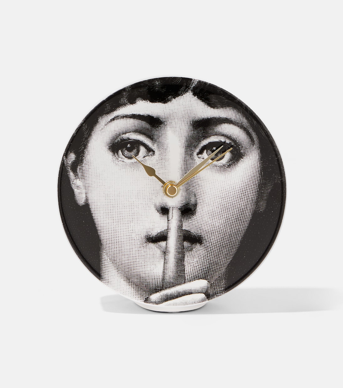Silenzio ceramic table clock | Fornasetti