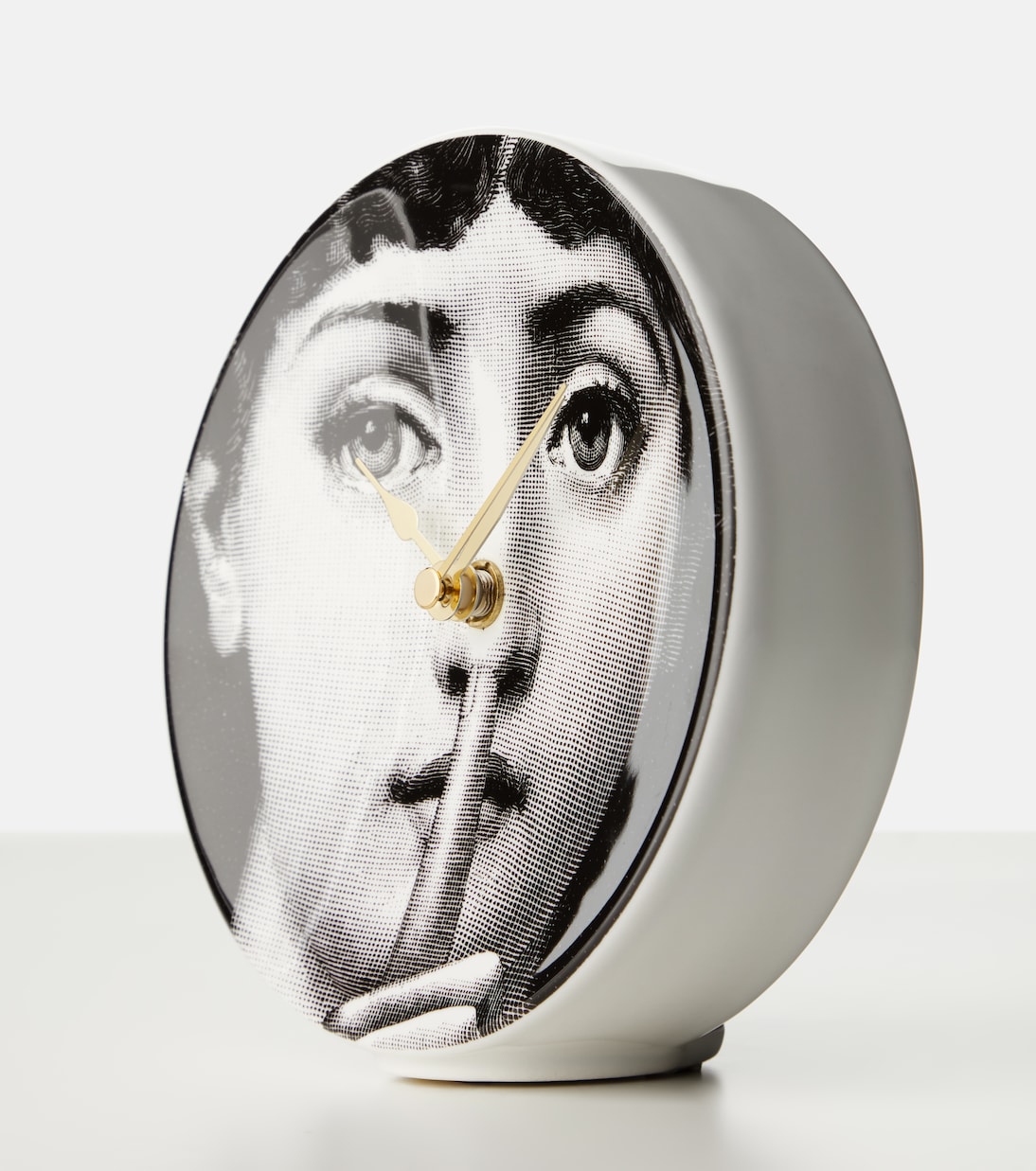 Silenzio ceramic table clock | Fornasetti