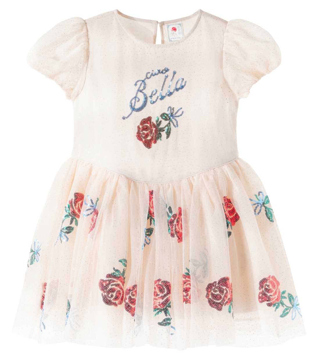 Verziertes Kleid aus Tüll | Konges Sløjd