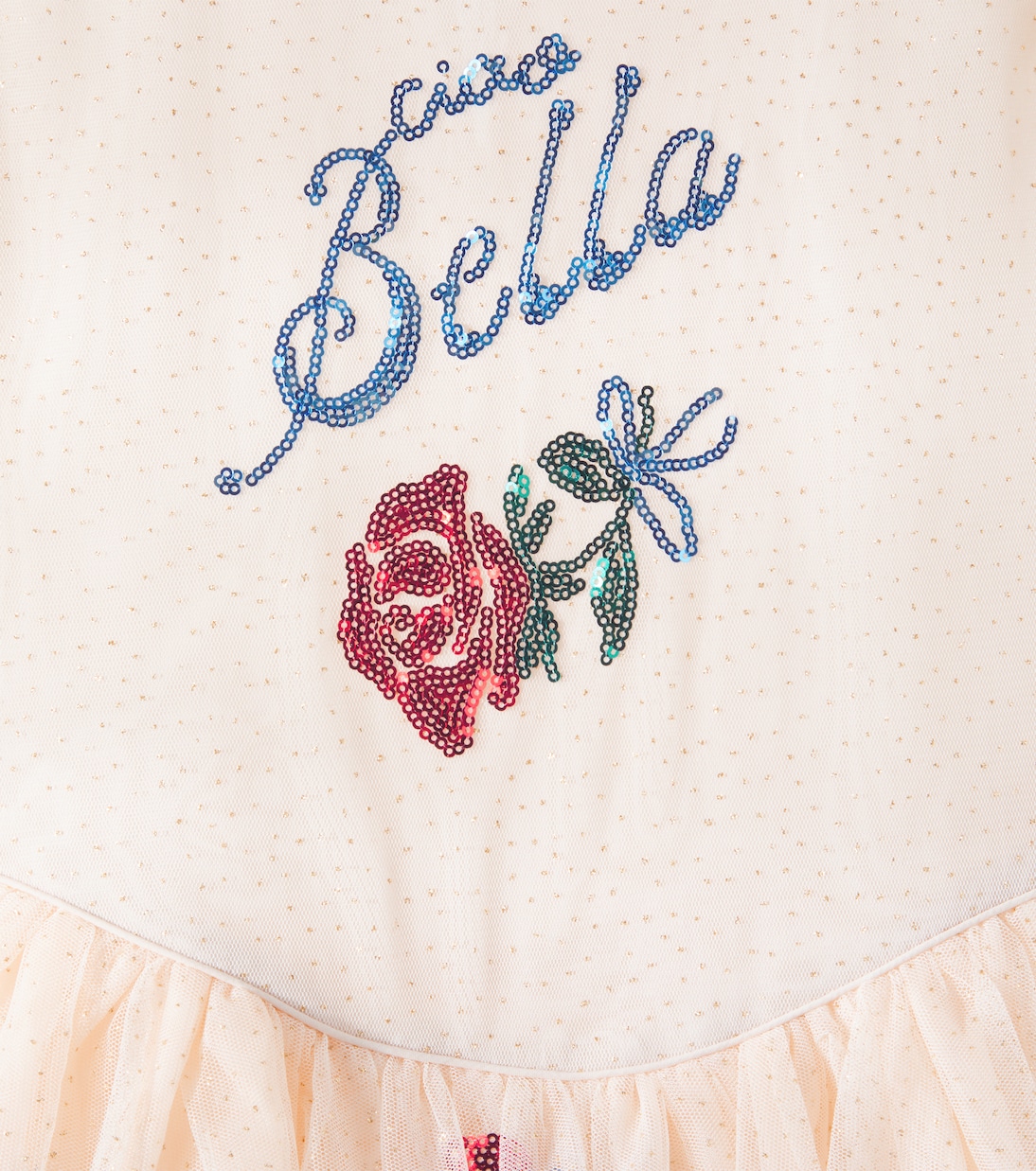 Verziertes Kleid aus Tüll | Konges Sløjd