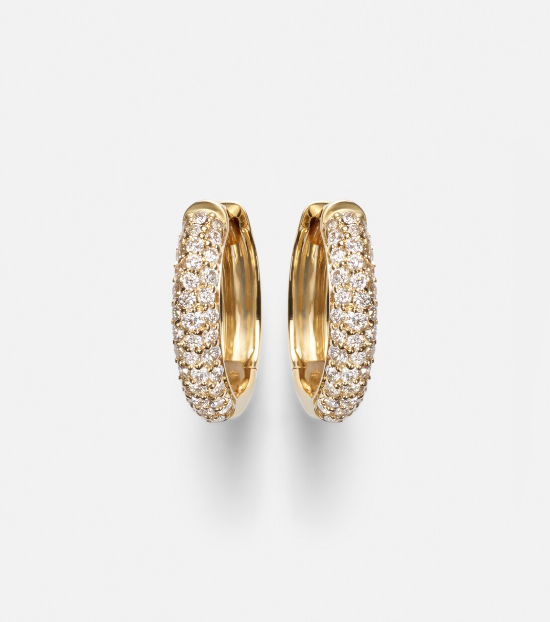 Ohrringe Essential aus 14kt Gelbgold (585/1000) mit Diamanten | Stone and Strand