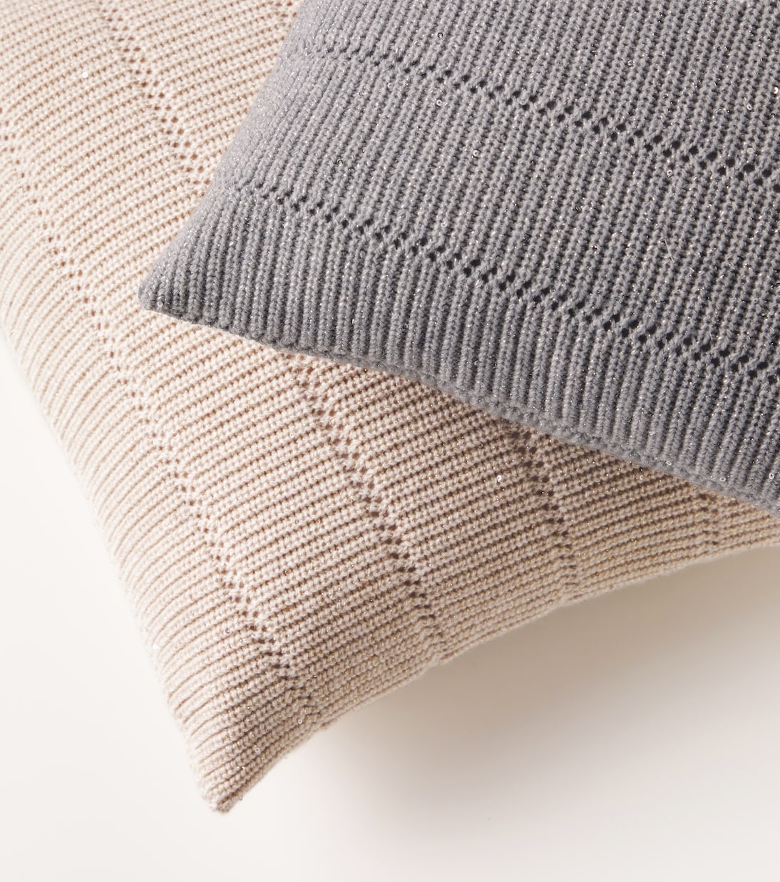 Cashmere and wool-blend cushion | Brunello Cucinelli
