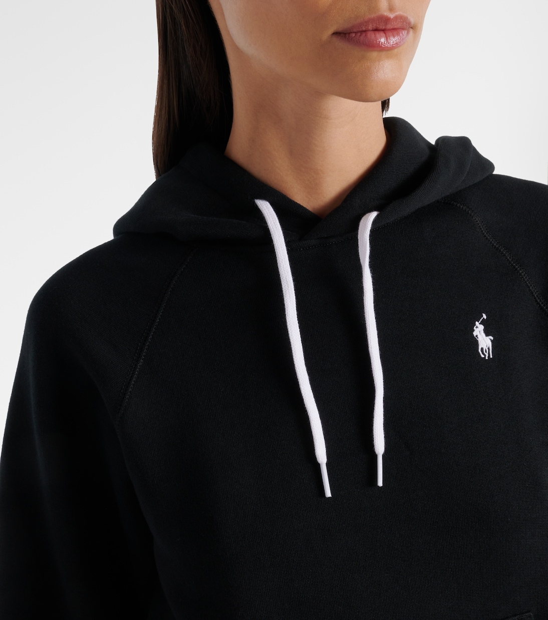 Embroidered cotton-blend jersey sweatshirt | Polo Ralph Lauren