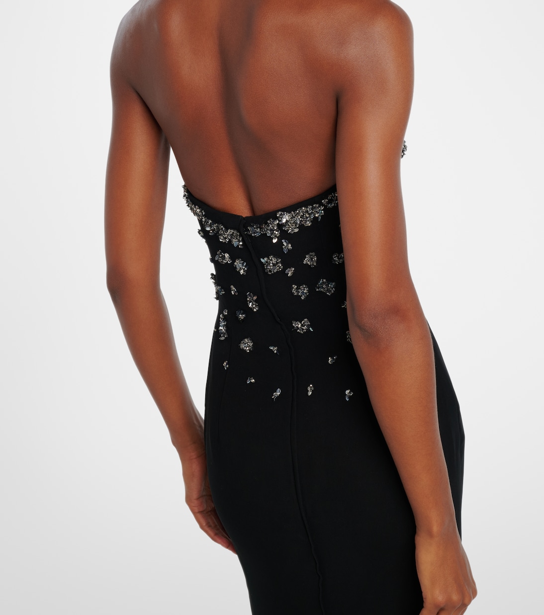 Sequined crêpe bustier gown  | Marmar Halim