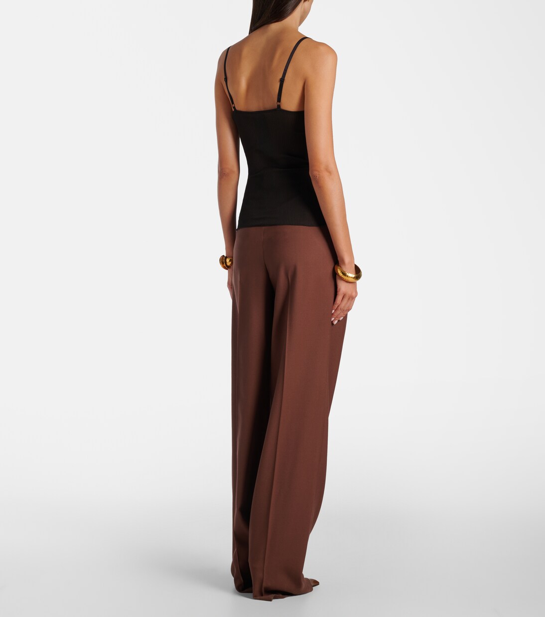 Top aus Seide mit Spitze | Saint Laurent