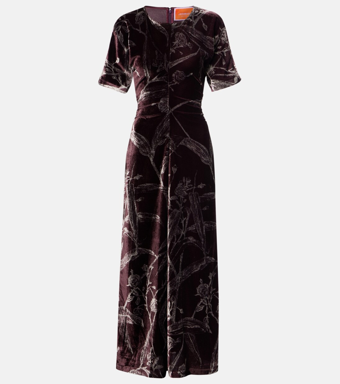 Angelica printed satin midi dress | La DoubleJ